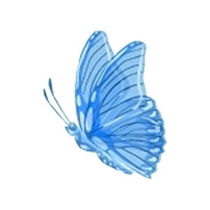 Sapphire Crystal Butterfly